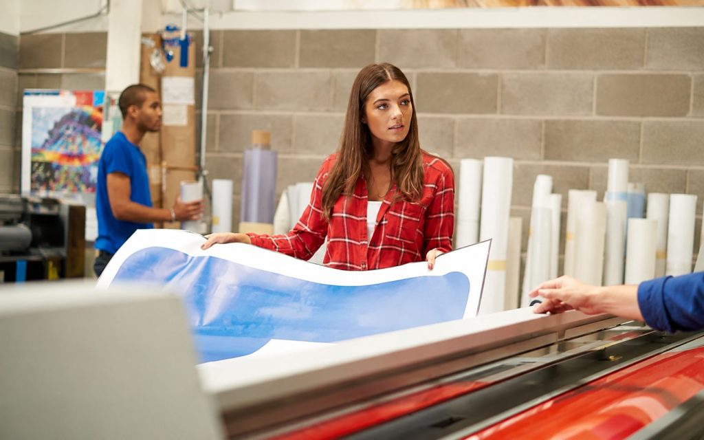 Sign Company Las Vegas print production team