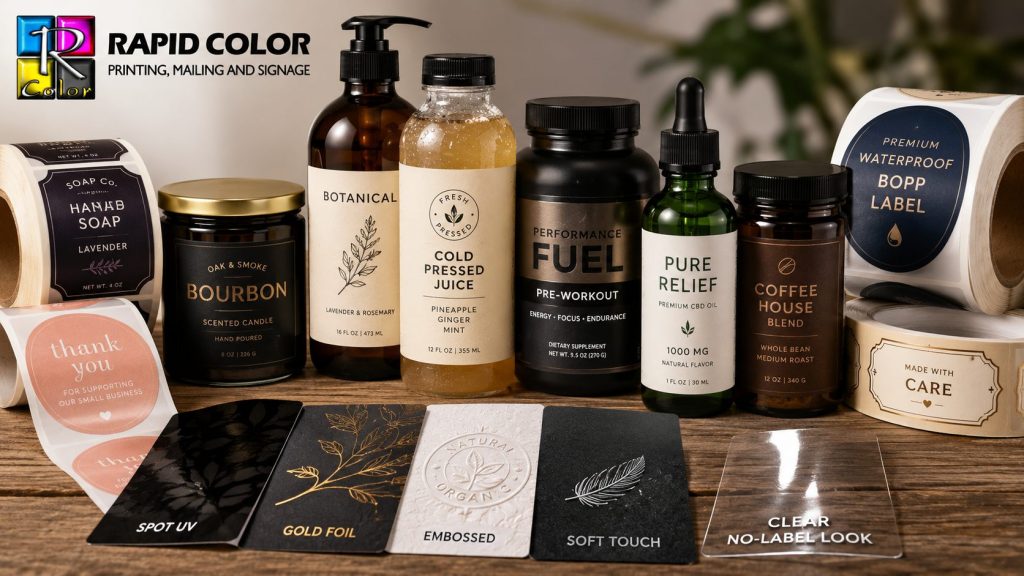 Product Label Printing Materials and Finishes Guide