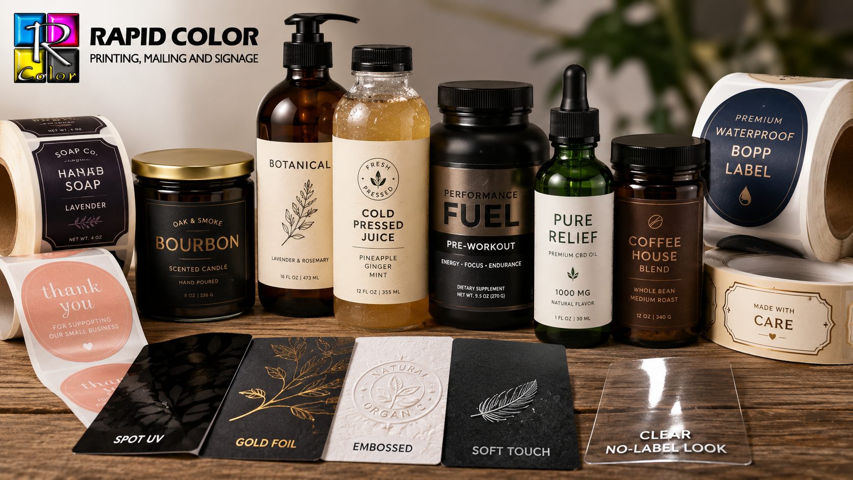 Product Label Printing Materials and Finishes Guide