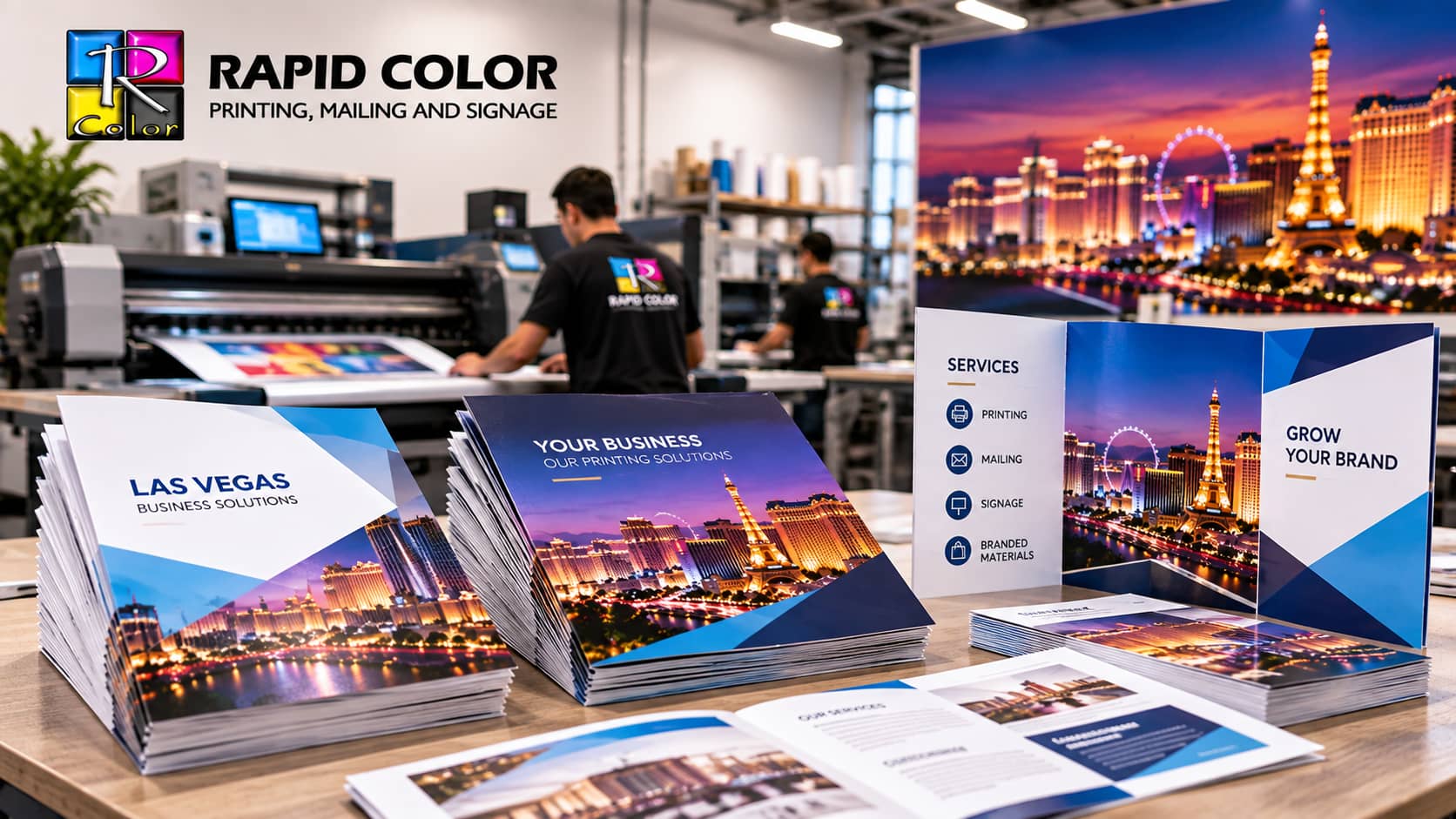 Brochure printing in Las Vegas for business marketing materials