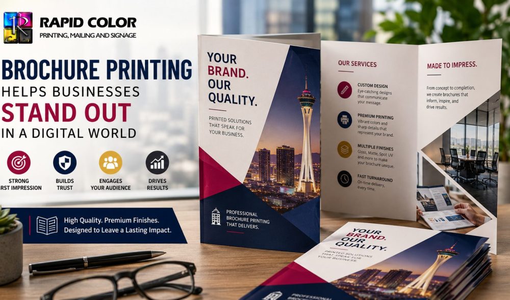 Brochure Printing — Custom Tri-Fold and Gate Fold Marketing Brochures