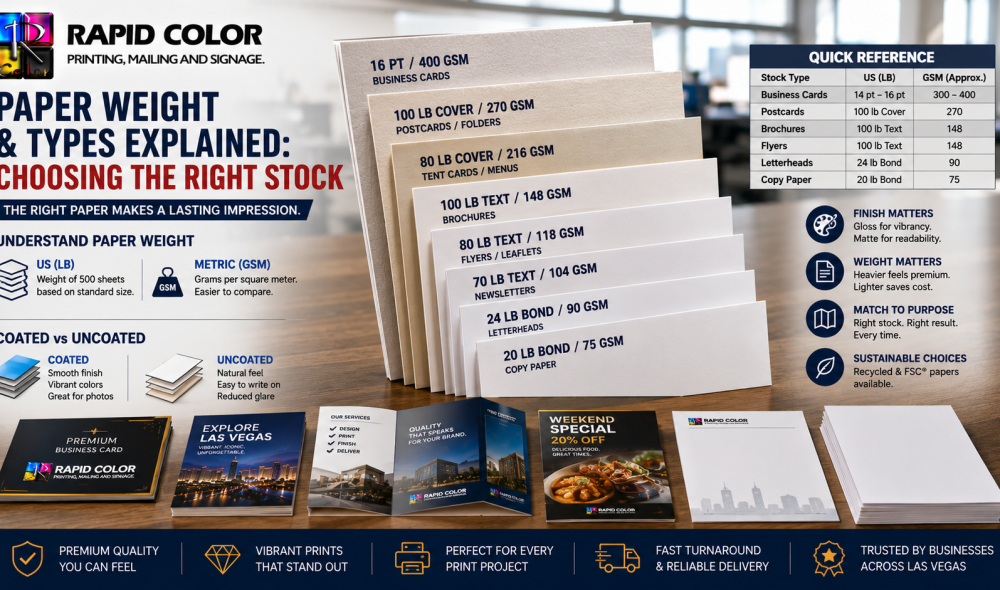 Paper Weight and Types Explained Choosing the Right Stock