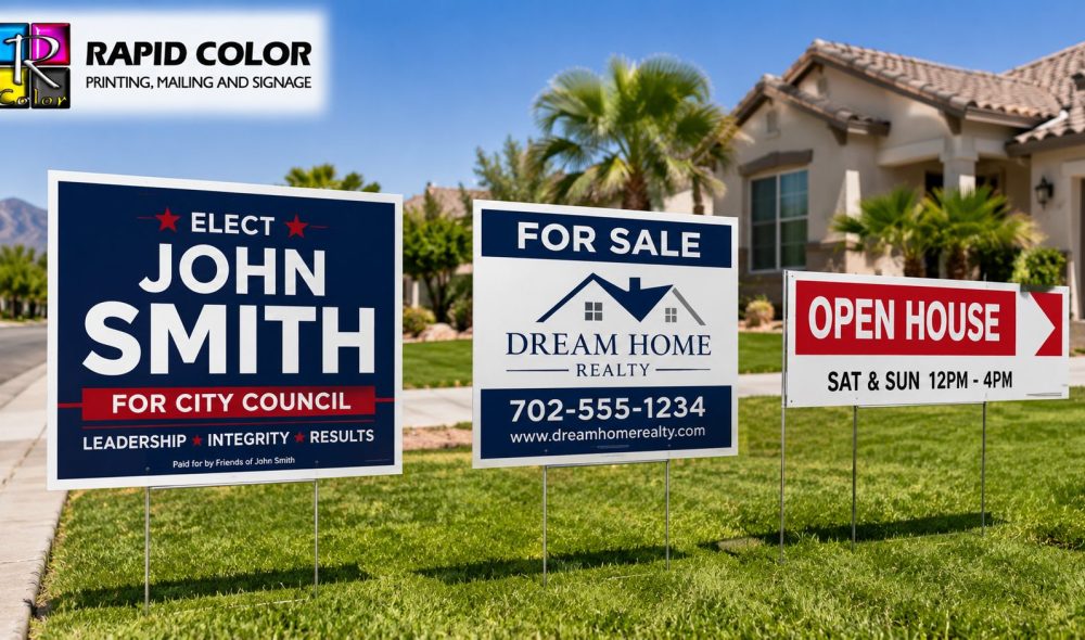 Yard Signs for Political Campaigns and Real Estate